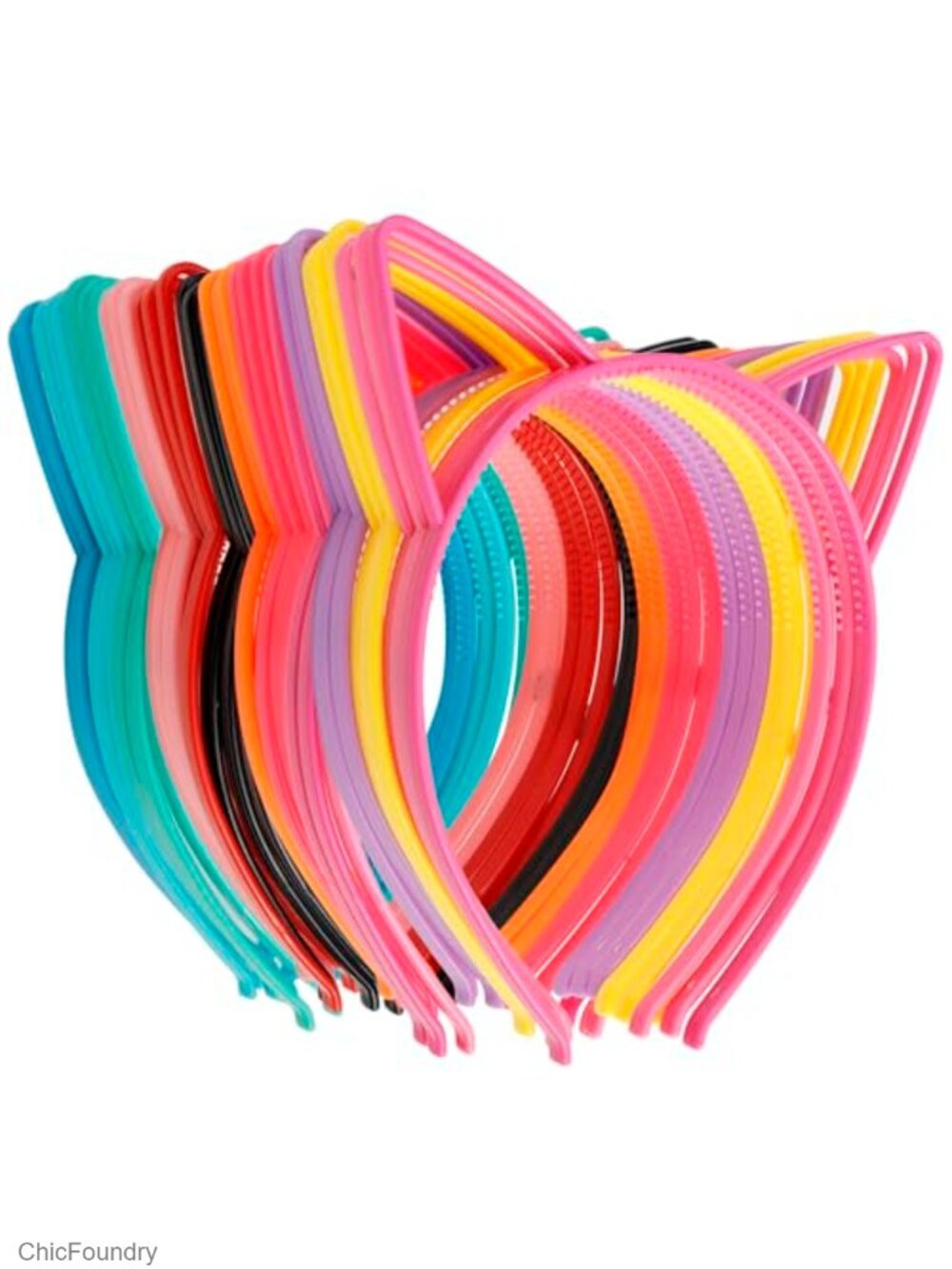 36 Pcs Cat Ears Headbands Plastic Halloween Party Hair Accessories Women